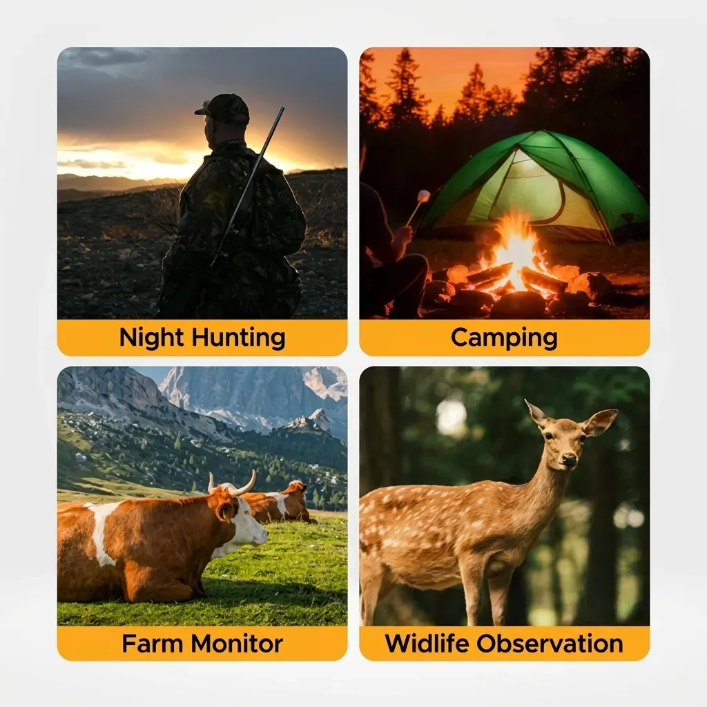 Camping and night-time outdoor uses for HotPeak night vision goggles
